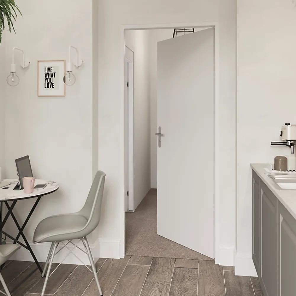 Bloc-porte Alpille blanc H.204 x l.73 cm, réversible- Bloc Porte