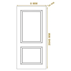 Bloc-porte Camargue 2 panneaux blanc H.204 x l.73 cm, poussant gauche- Bloc Porte