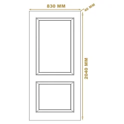 Bloc-porte Camargue 2 panneaux blanc H.204 x l.83 cm, poussant droit- Bloc Porte