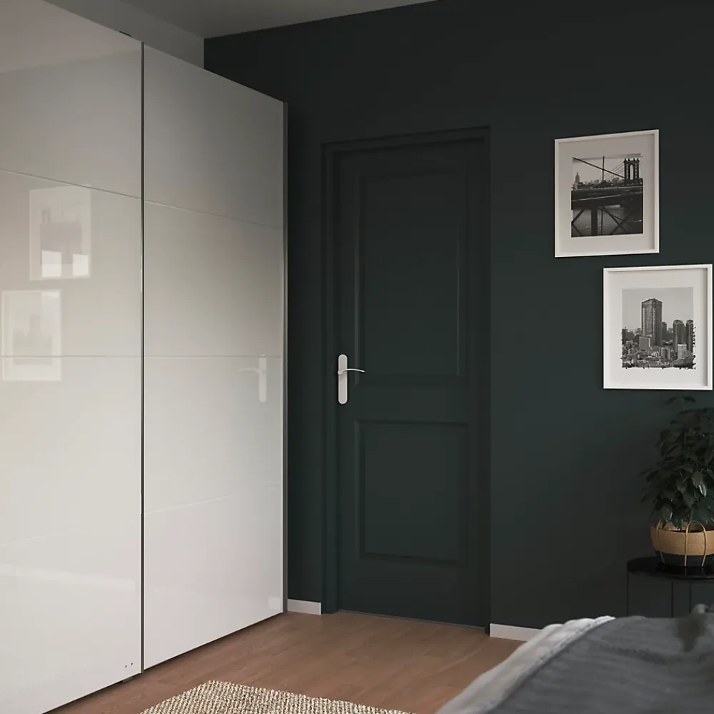 Bloc Porte<Bloc-porte Camargue blanc lisse pro H.204 x l.73 cm, poussant gauche