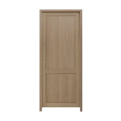 Bloc-porte Camargue effet chêne naturel H.204 x l.73 cm, poussant droit- Bloc Porte