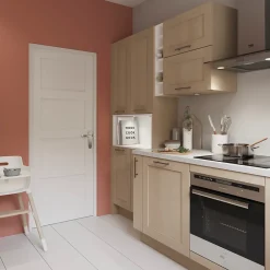 Bloc-porte Connemara 4 panneaux blanc H.204 x l.83 cm, poussant droit- Bloc Porte