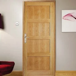 GoodHome Bloc-porte Connemara H.204 x l.83 cm, poussant gauche- Bloc Porte