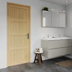 Bloc-porte Connemara pin H.204 x l.83 cm, poussant droit- Bloc Porte