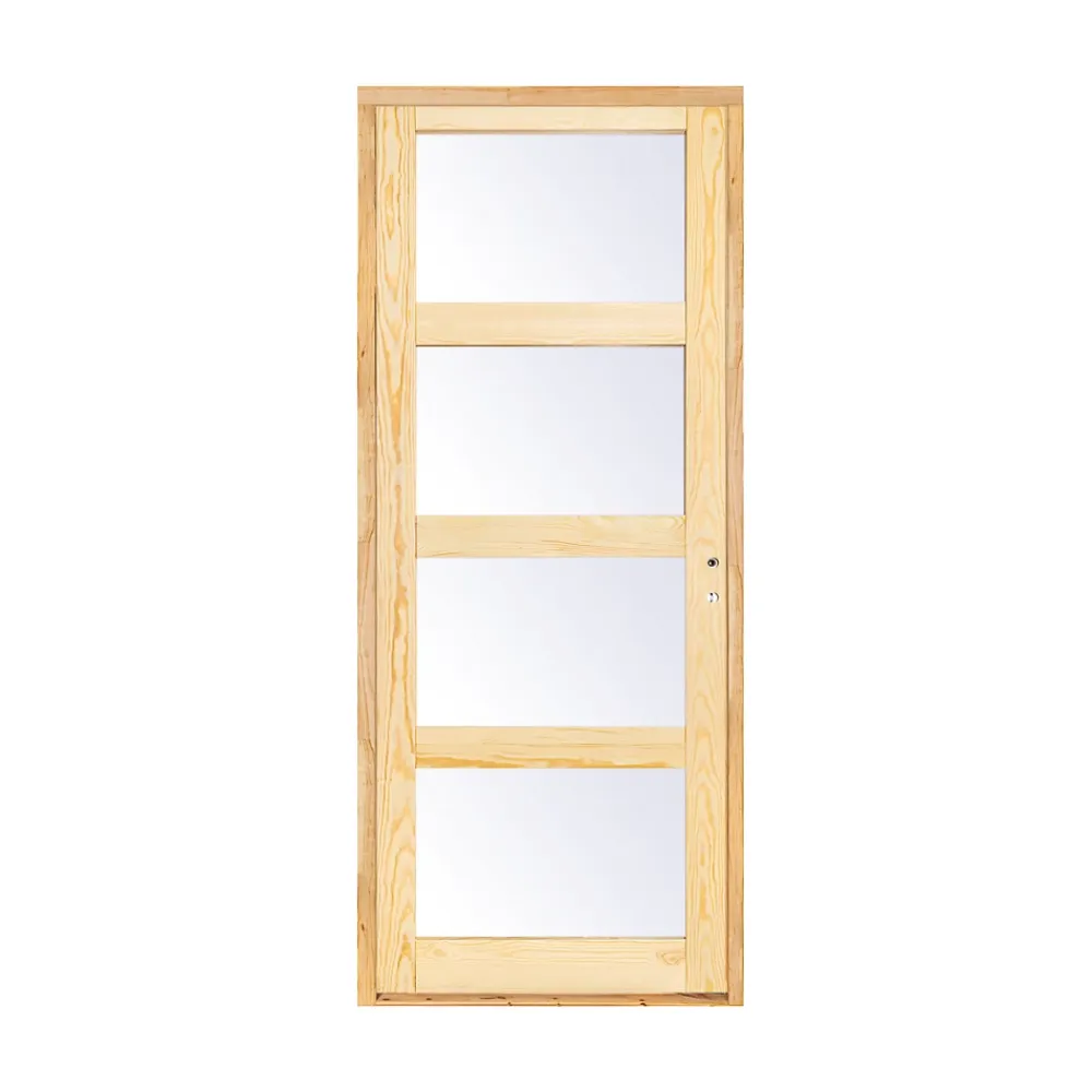 Bloc Porte<Bloc-porte Connemara pin vitré H.204 x l.73 cm, poussant gauche