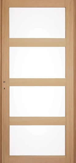 GoodHome Bloc Porte<Bloc-porte Connemara vitré H.204 x l.83 cm, poussant droit