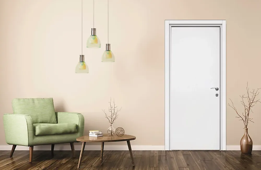 Bloc Porte<Bloc-porte Exmoor blanc H.204 x l.83 cm, poussant gauche