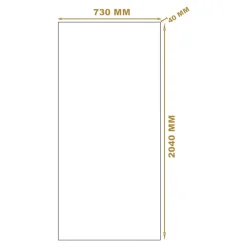 Bloc Porte<Bloc-porte Exmoor blanc H.204x73 cm poussant gauche