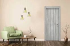 Bloc-porte Exmoor gris H.204 x l.73 cm, poussant gauche- Bloc Porte