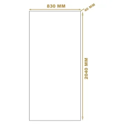 Bloc-porte Exmoor pro blanc H.204 x l.83 cm, poussant gauche- Bloc Porte