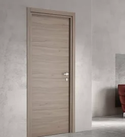 Ekasa Bloc-porte fin de chantier START Noyer, H.204 l.73cm, réversible- Bloc Porte
