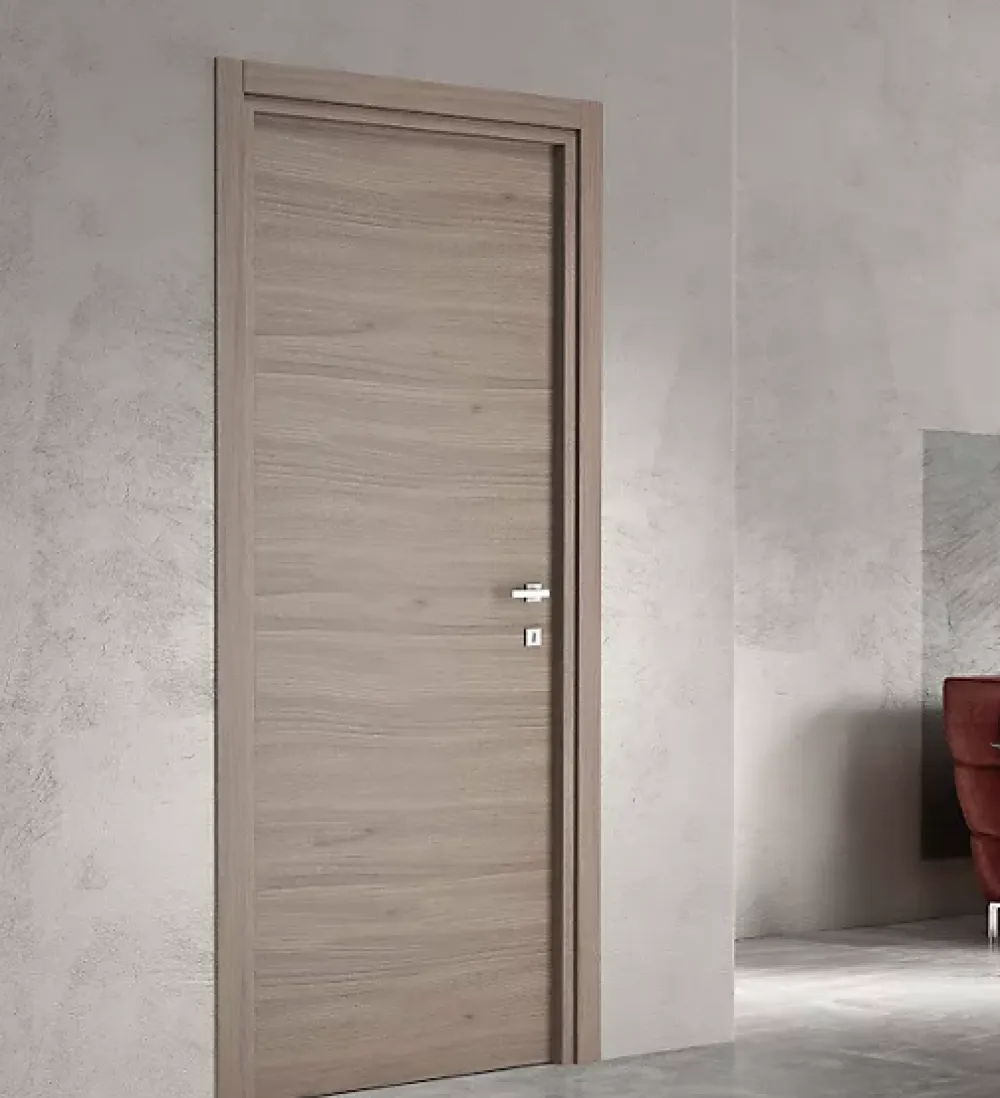 Ekasa Bloc-porte fin de chantier START Noyer, H.204 l.73cm, réversible- Bloc Porte