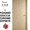 Porta la casa Bloc-porte fin de chantier Chêne Naturel, H.204 l.83cm, réversible + poignée offerte- Bloc Porte