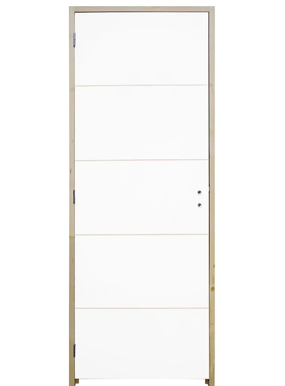 Bloc Porte<Bloc-porte Gravé prépeint H.204 x l.83 cm, poussant gauche