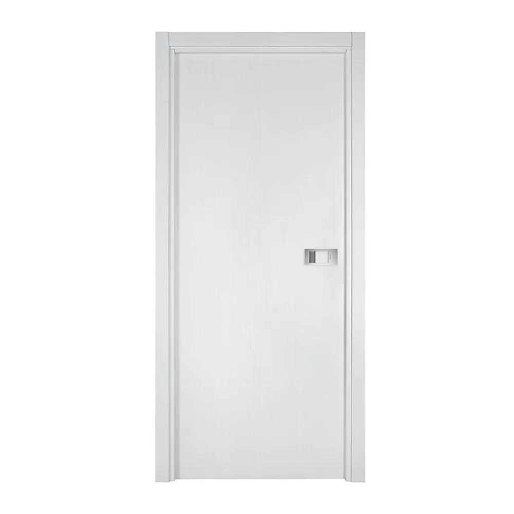 Reivilo Bloc Porte<Bloc-porte Miro avec poignée Exclusive grise, H.204 x l.93 cm, aspect chêne blanc