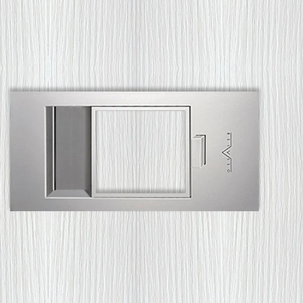 Reivilo Bloc Porte<Bloc-porte Miro avec poignée Exclusive grise, H.204 x l.93 cm, aspect chêne blanc