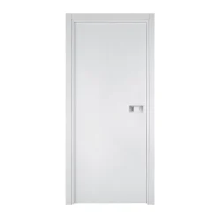 Reivilo Bloc-porte Miro avec poignée Exclusive grise, H.204 x l.73 cm, aspect chêne blanc- Bloc Porte