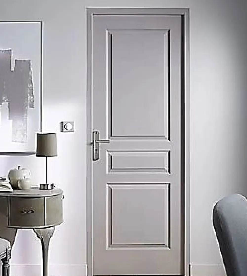 Bloc Porte<Bloc-porte Ordesa postformé 3 panneaux blanc H.218 x l.83 cm, poussant droit