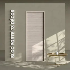 Coulicool Bloc-Porte Oslo H. 204 x l. 73 cm - Poussant Gauche- Bloc Porte