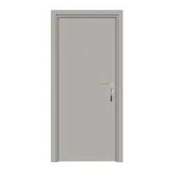 Reivilo Bloc-porte pose fin de chantier Premium Miro, H.204 x l.63 cm, aspect cuir argile, réversible- Bloc Porte