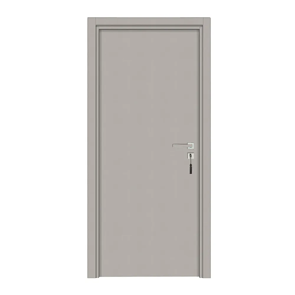 Reivilo Bloc-porte pose fin de chantier Premium Miro, H.204 x l.63 cm, aspect cuir argile, réversible- Bloc Porte