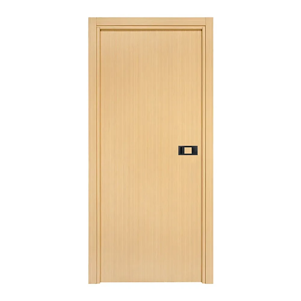 Reivilo Bloc Porte<Bloc-porte pose fin de chantier Premium Miro avec poignée Exclusive noire, H.204 x l.63 cm, aspect chêne clair, réversible