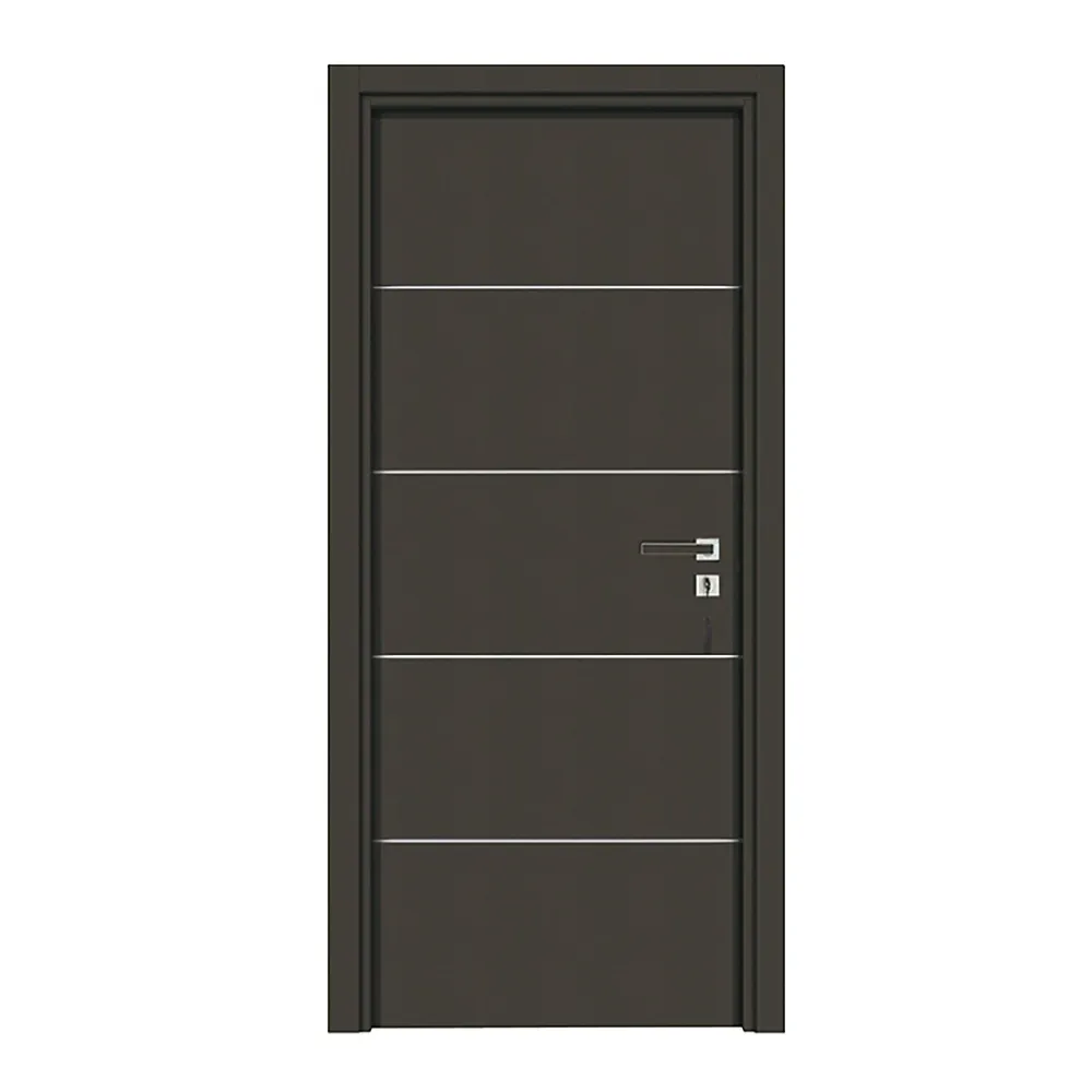 Reivilo Bloc-porte pose fin de chantier Premium Seymour, H.204 x l.73 cm, aspect cuir basalte, réversible- Bloc Porte