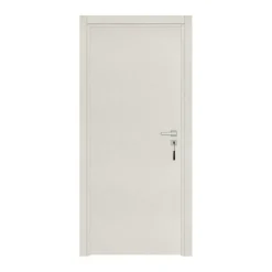 Reivilo Bloc Porte<Bloc-porte pose fin de chantier Premium Miro, H.204 x l.63 cm, aspect textile perle, réversible