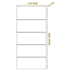 Bloc-porte Slot blanc H.204 x l.73 cm, poussant gauche- Bloc Porte