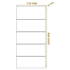 Bloc-porte Slot blanc H.204 x l.73 cm, poussant gauche- Bloc Porte