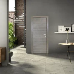 Bloc Porte<Bloc-porte Summa gris clair H.204 x l.73 cm, poussant gauche