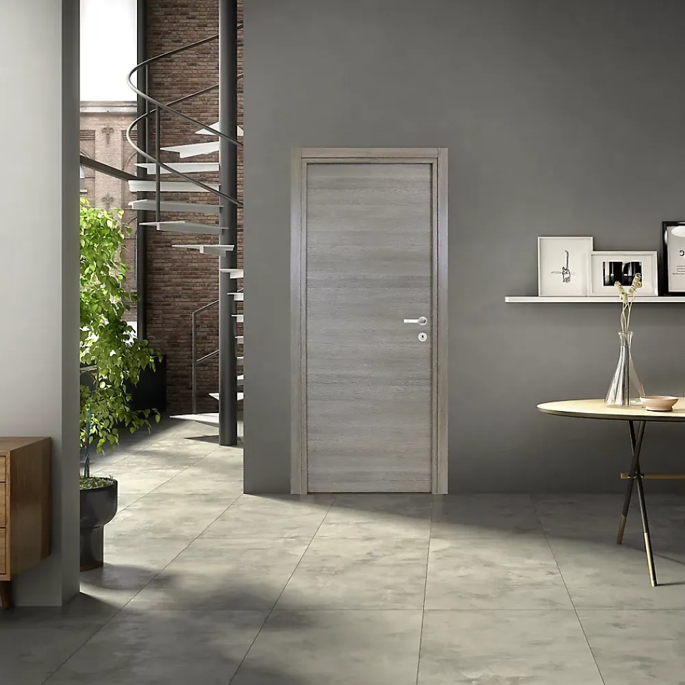 Bloc Porte<Bloc-porte Summa gris clair H.204 x l.83 cm, poussant gauche