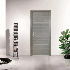 Bloc-porte Triaconta gris clair H.204 x l.73 cm, poussant droit- Bloc Porte