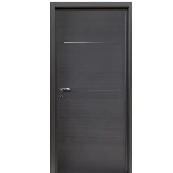 Bloc-porte Triaconta gris H.204 x l.83 cm, poussant droit- Bloc Porte