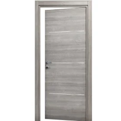 Bloc Porte<Bloc-porte Triaconta gris clair H.204 x l.83 cm, poussant droit