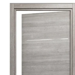 Bloc Porte<Bloc-porte Triaconta gris clair H.204 x l.83 cm, poussant droit