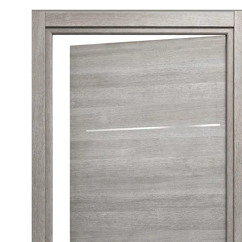 Bloc Porte<Bloc-porte Triaconta gris clair H.204 x l.83 cm, poussant droit
