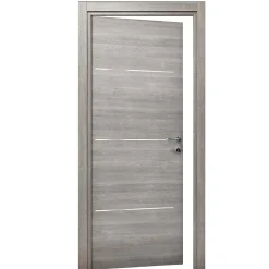 Bloc Porte<Bloc-porte Triaconta gris clair H.204 x l.73 cm, poussant gauche