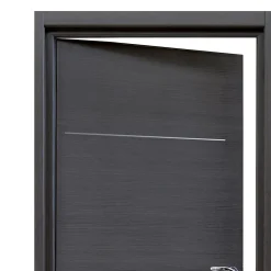 Bloc-porte Triaconta gris H.204 x l.83 cm, poussant gauche- Bloc Porte