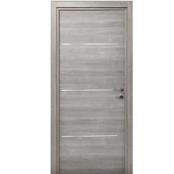 Bloc-porte Triaconta gris clair H.204 x l.83 cm, poussant gauche- Bloc Porte
