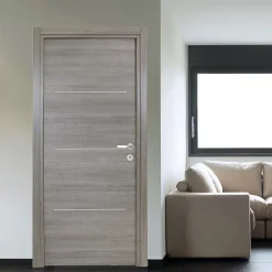 Bloc-porte Triaconta gris clair H.204 x l.83 cm, poussant gauche- Bloc Porte