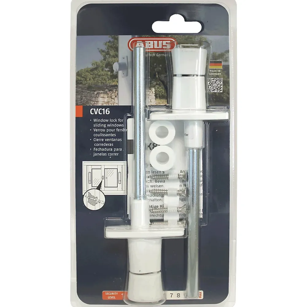 Abus Accesoire Pour Volet<Bloque baie et volet roulant blanc L. 19,7cm x l.2cm x H.5cm