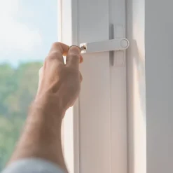 Abus Bloque fenêtre à clé 2410 blanc- Accesoire Pour Volet