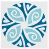 Pegane Boite de 24 Carreaux de ciment véritable 0,96m2/ Carreaux de ciment artisanaux coloris Bleu pour sol et mur - l.20 x L.20 cm- Mosaïque Pour Pièce À Vivre|Mosaïque Pour Salle De Bains