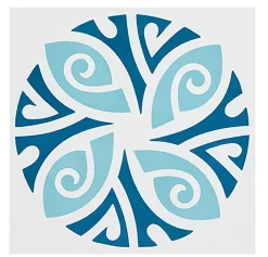 Pegane Boite de 24 Carreaux de ciment véritable 0,96m2/ Carreaux de ciment artisanaux coloris Bleu pour sol et mur - l.20 x L.20 cm- Mosaïque Pour Pièce À Vivre|Mosaïque Pour Salle De Bains
