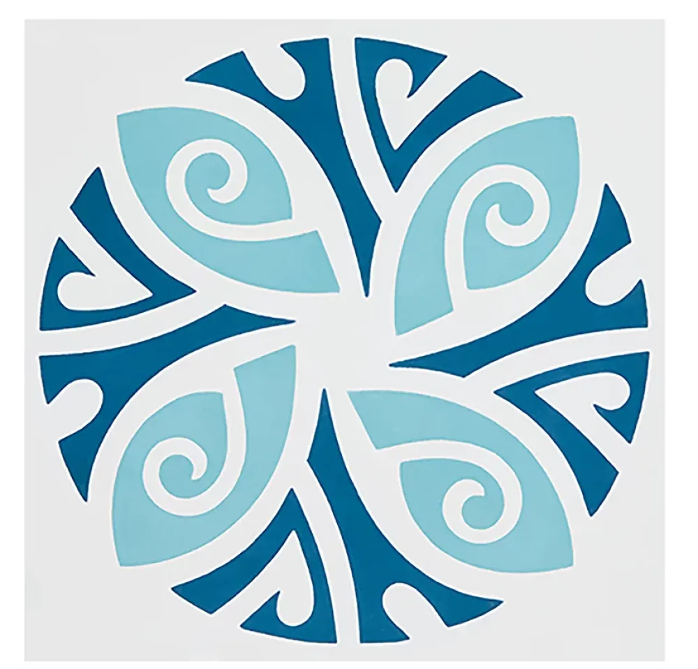 Pegane Boite de 24 Carreaux de ciment véritable 0,96m2/ Carreaux de ciment artisanaux coloris Bleu pour sol et mur - l.20 x L.20 cm- Mosaïque Pour Pièce À Vivre|Mosaïque Pour Salle De Bains