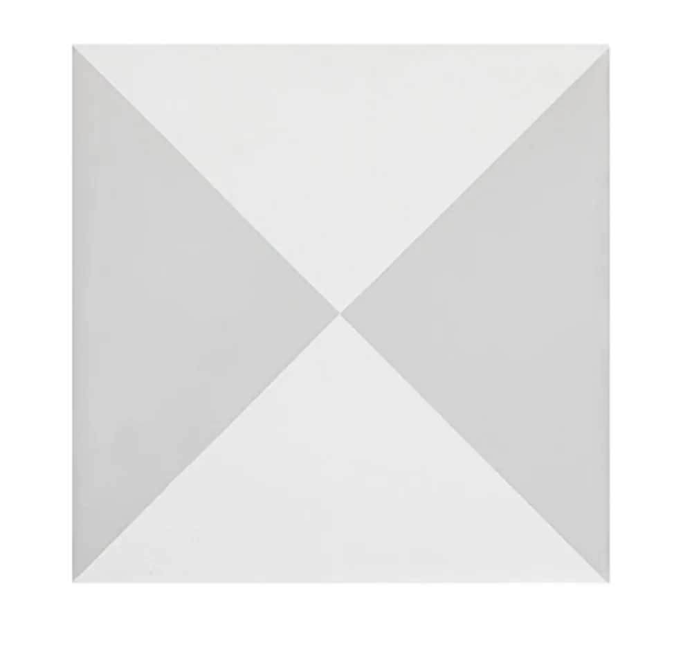 Pegane Boite de 24 Carreaux de ciment véritable 0,96m2 / Carreaux de ciment artisanaux pour sol et mur coloris gris/blanc- Mosaïque Pour Douche