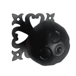Secury-T Boule rustique, diamètre 700mm, noire- Poignée De Porte Extérieure