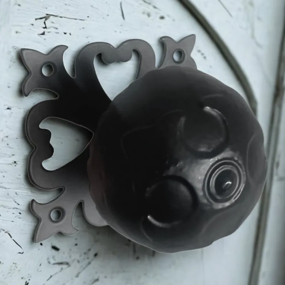 Secury-T Boule rustique, diamètre 700mm, noire- Poignée De Porte Extérieure