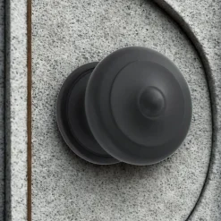 Secury-T Poignée De Porte Extérieure<Bouton Boule de porte d'entrée rustique noir mat